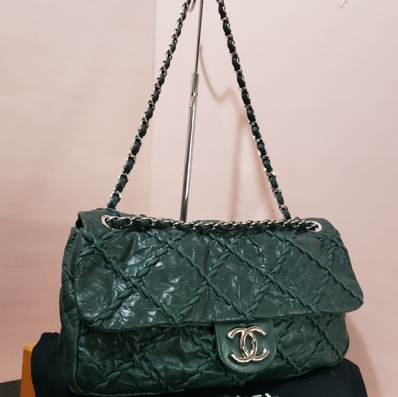 SOLD thank you! Auth Ultra stitch Jumbo Flap bag - Picture 3 of 16